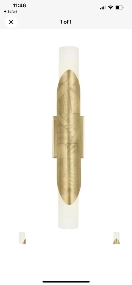 Robert Abbey Michael Berman Brut Wall Sconce in Modern Brass 621