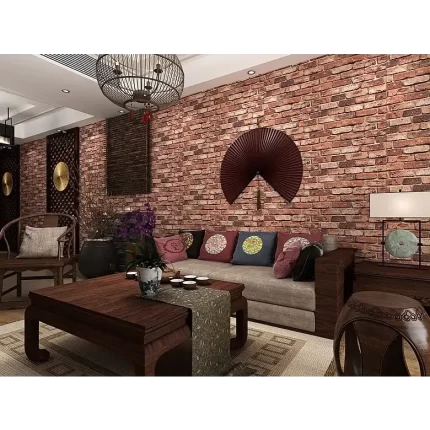 Red Brick Print Theme Wallpaper 10M 3D