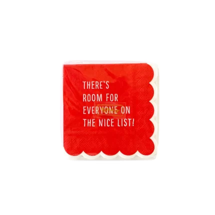 Elf Scallop Paper Cocktail Napkin