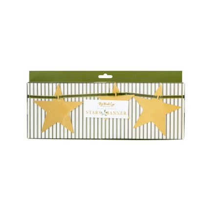 Christmas Memories Metal Stars Banner