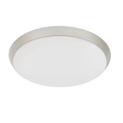 15 in. Brushed Nickel Integrated LED Dimmable Selectable CCT Flush Mount Indoor