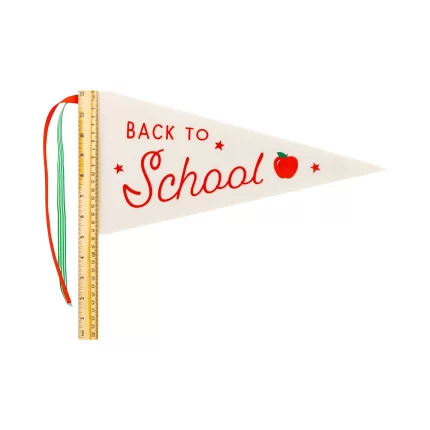 Back to School Ruler Felt Pennant Banner