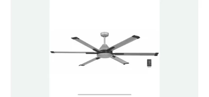 CE High Velocity 6 ft. Indoor/Outdoor Titanium Ceiling Fan w/Wall Control